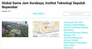 Jam Site Surabaya, GGJ 2016, ITS Surabaya